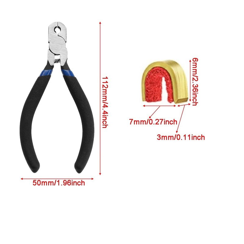 AHOSOUTLY Archery Bow String Nocking Points Set with T Square Ruler Nocking Buckle Pliers and 8pcs Nocking Buckle Set,for Recurve and Compound Bowstring Accessories(Blue)…