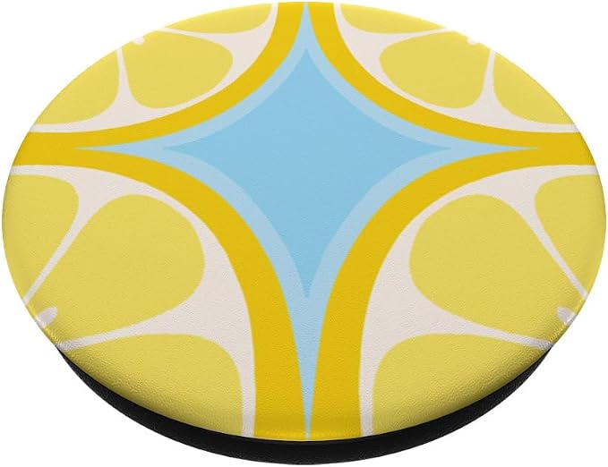 PopSockets Phone Grip – Lemon Slice Blue PopSockets PopWallet for MagSafe
