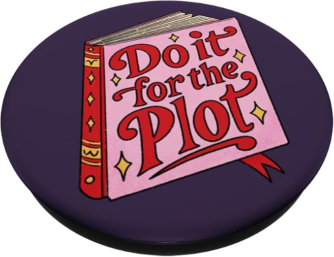 PopSockets Funny Book Phone Grip &amp Stand- Do it for The Plot PopSockets PopWallet for MagSafe