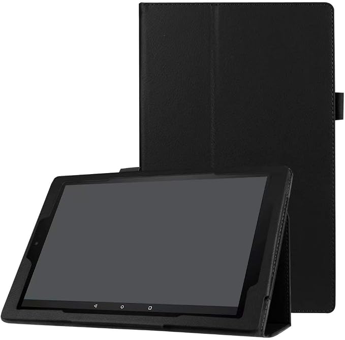 Tablet Cover for Amazon Kindle Fire HD10 7th 9th Generation(2017/2019 Release) Ultra Slim Folio Stand Lightweight Leather Case for Kindle Fire HD 10 7th 9th Gen 10.1 (KST-Dark Blue)