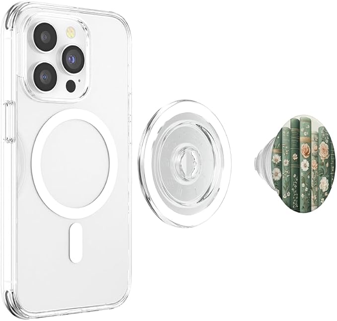 Book Reading Flower Lover Bookworm Tropical Garden PopSockets PopWallet for MagSafe
