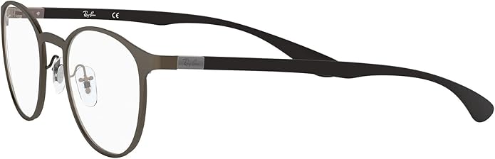 Ray-Ban Unisex Rx6355 Round Prescription Eyeglass Frames