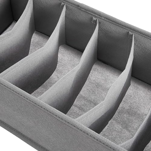 Amazon Basics Underwear Drawer Organizer Dividers for Closet Organization and Storage, Fits Perfectly in Dresser, 2-Pack, Gray | Pack of 2 - size: Pack of 2