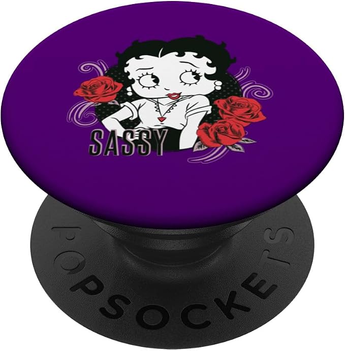Betty Boop Sassy Roses PopSockets Adhesive PopGrip