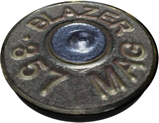 357 Mag Spent Bullet casing Brass-Awesome Gun Collector Gift PopSockets Adhesive PopGrip