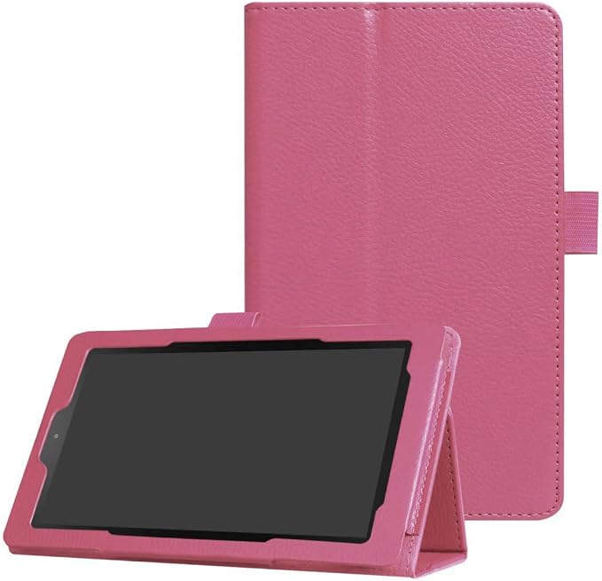 Tablet Cover for Amazon Kindle Fire 7 5th Generation(Model:SV98LN2015 Release)Ultra Slim Folio Stand Lightweight Leather Case for Kindle Fire HD7 5th Gen 7 (Li-Brown)