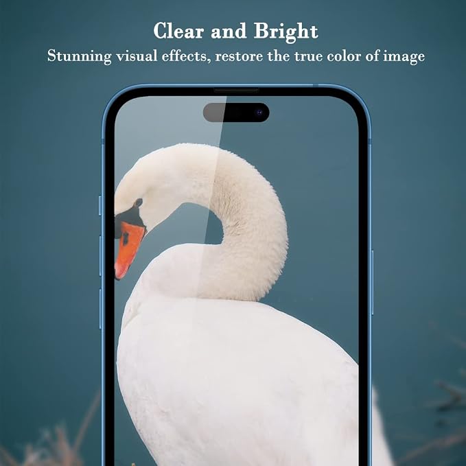 PERFECTSIGHT Anti Blue Light Screen Protector Designed for iPhone 14 Pro 2022 6.1 inch 2 Pack 6X Stronger Blue Light Blocking Tempered Glass - Eye Protection Anti Eye Fatigue Bubble Free