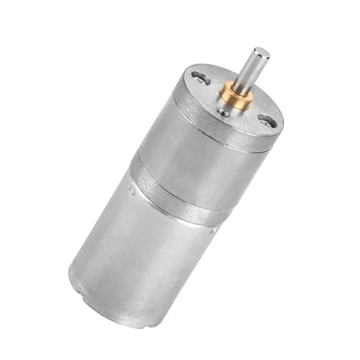 25mm DC 12V 25GA-370 Metal Gear Motor for Electronic Locks Robots Electric Curtains Low Speed High Quiet Construction Pure Copper Coil