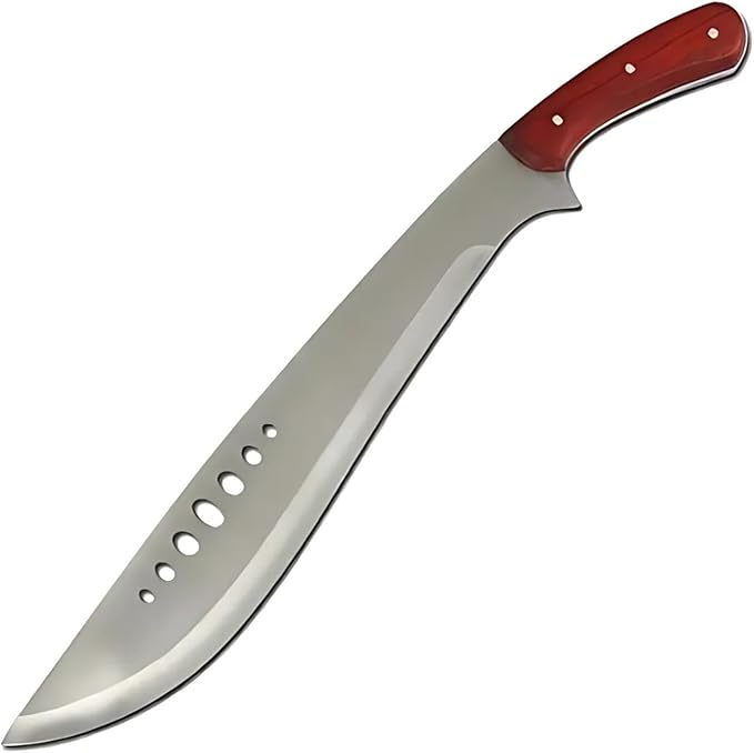 Snake Eye Machete with Heavy Duty Construction-Ergonomic Non-Slip Handle and Belt Sheath for Gardening, Land-Management, Bushcraft, Hunting and Outdoor