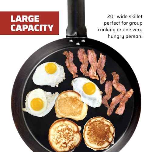 Camp Chef SLJ20 20" Lumberjack - Seasoned Steel Skillet