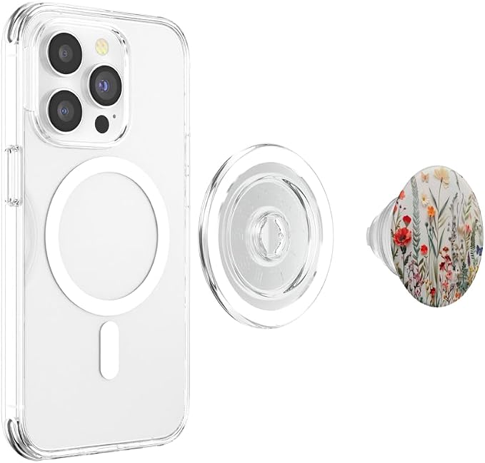 Mixed Flower Bouquet Floral Pattern PopSockets Adhesive PopGrip