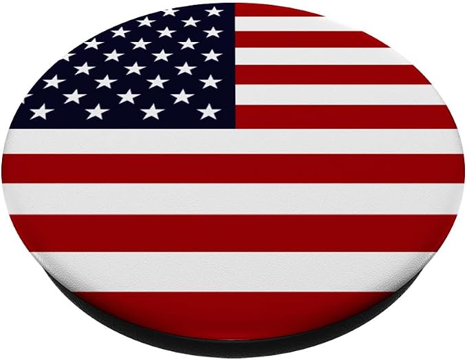 American Flag US Patriotic Phone Holder Knob for USA Gift PopSockets Adhesive PopGrip