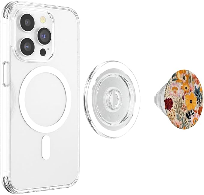 Colorful Wildflower Florals Flower PopSockets Adhesive PopGrip