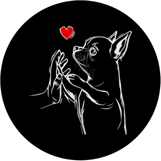 Chihuahua Love Dog Mom Girls PopSockets Adhesive PopGrip