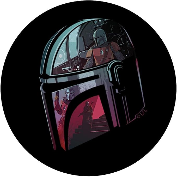 Star Wars The Mandalorian Helmet Reflection PopSockets Adhesive PopGrip