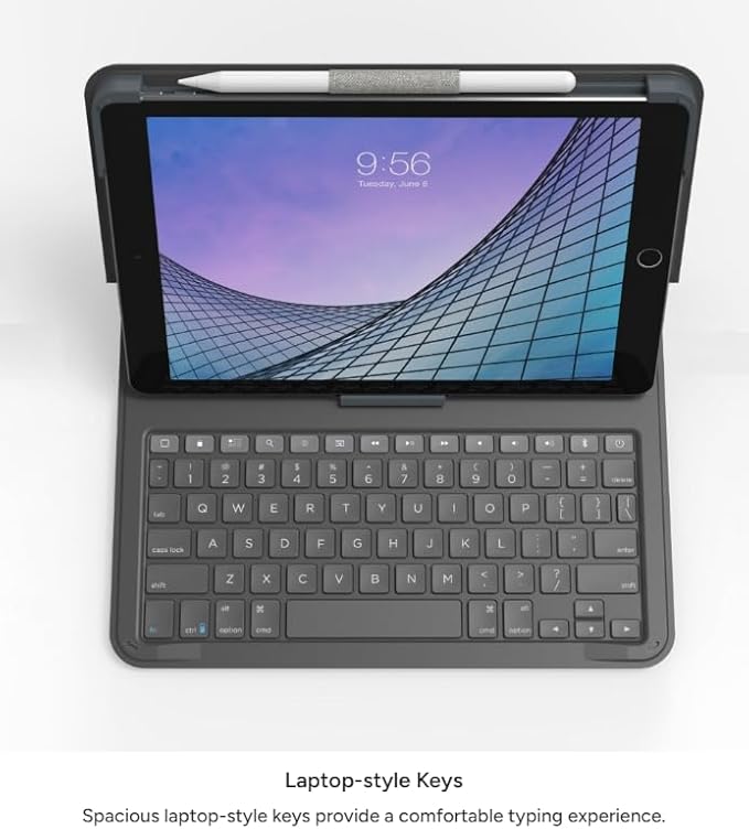 ZAGG - Messenger Folio 2 - Tablet Keyboard &amp Case for 10.2-inch iPad 10.5-inch iPad/Air 3