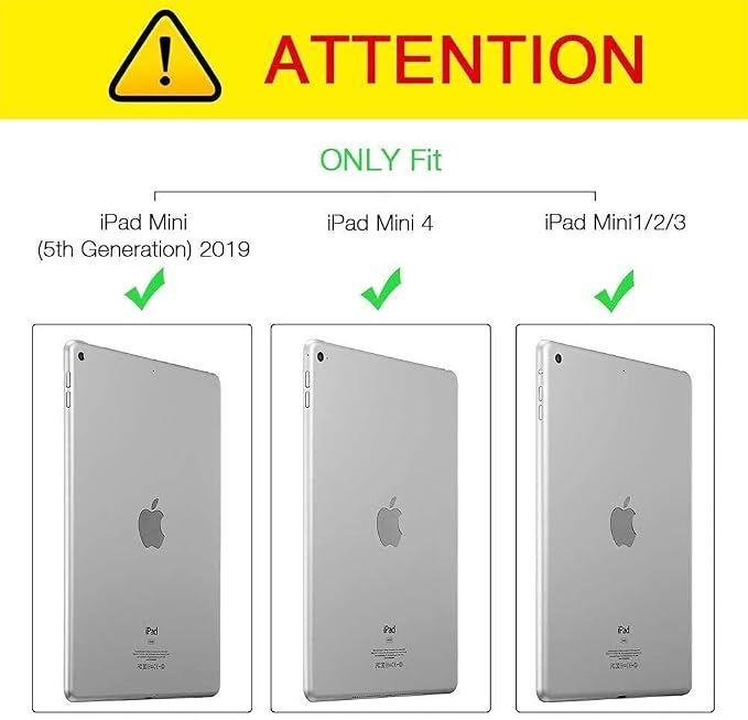 for iPad mini Case iPad mini 1 2 3 4 5 Case and Coasters Set PU Leather Folio Case Smart Cover with Stand &amp Auto Wake Sleep for iPad mini 5/4/3/2/1 - Flame Soccer