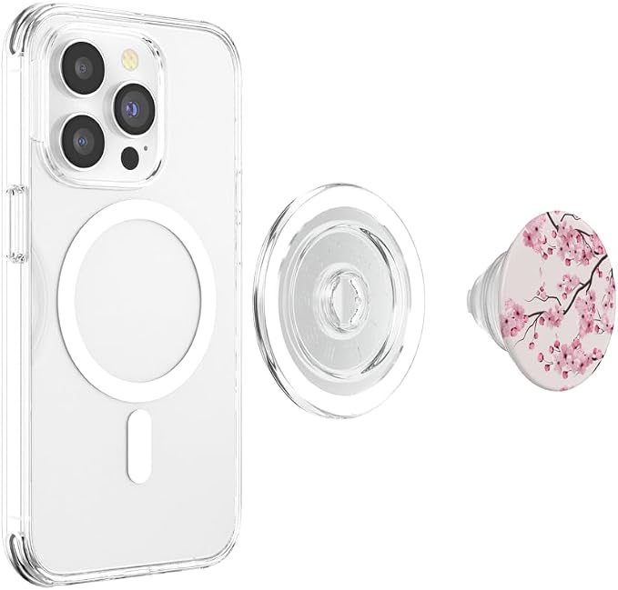 Sakura Cherry Blossom Japan Pink Floral Cherry Blossom PopSockets Adhesive PopGrip