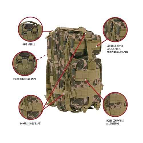 Rothco X Bear Archery Fred Bear Camo Medium Transport Pack ? Hunting Backpack with 25L Storage Capacity Backpack