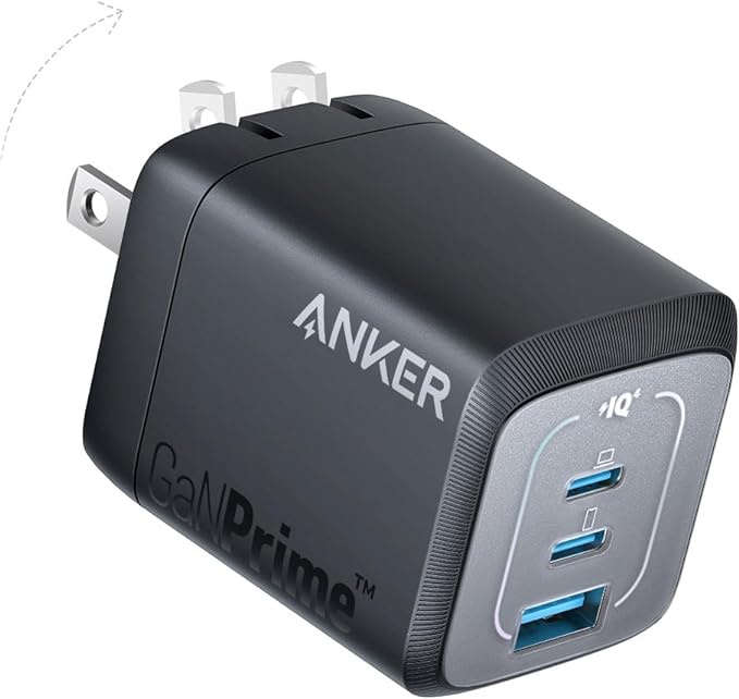 Anker Prime 67W USB C Charger Anker GaN 3-Port Compact Fast PPS Wall Charger For MacBook Pro/Air Pixelbook iPad Pro iPhone 15/14/Pro Galaxy S23/S22 Note20 Pixel Apple Watch with Upgraded Anke