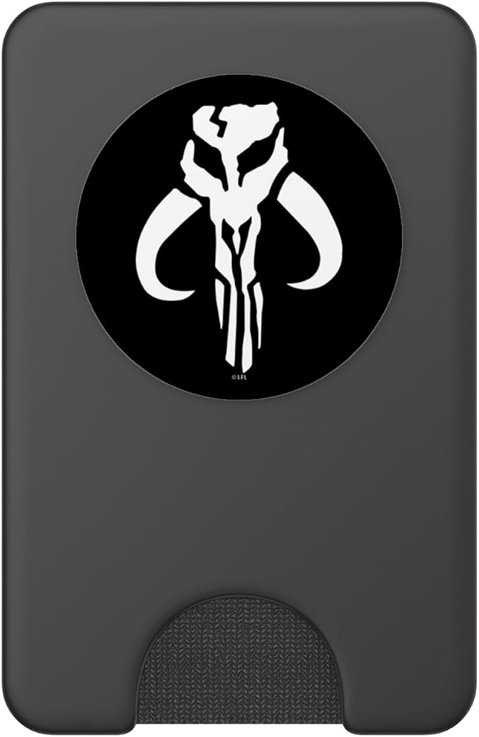 Star Wars Mandalorian Logo Black And White PopSockets Adhesive PopGrip