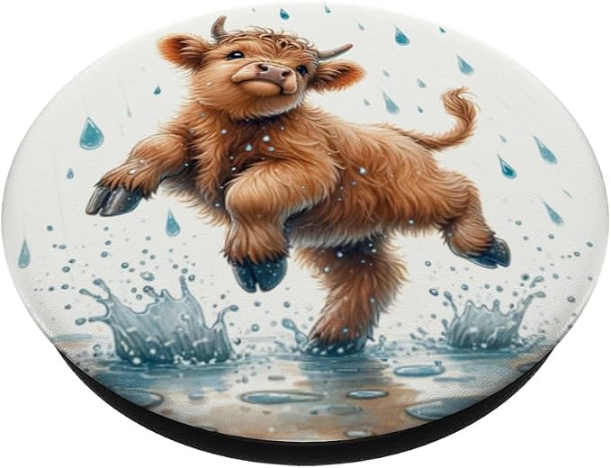 Highland Cow Design for Farmers and Highland Cow PopSockets Adhesive PopGrip