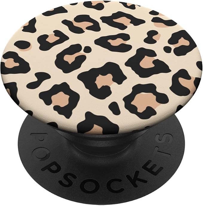 Leopard Cute Print PopSockets PopGrip: Swappable Grip for Phones &amp Tablets