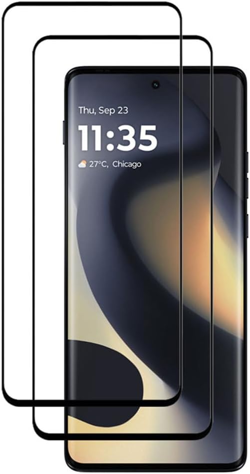 for Motorola Edge 2024 3D Curved Screen Protector [2 Pcs] Full Coverage HD Clear Anti-Scratch Easy Installation Screen Tempered Glass for Moto edge 2024 6.6