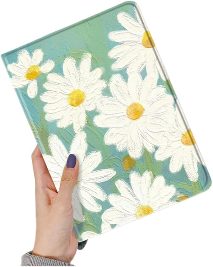 Flower Case for Xiaomi Redmi Pad 2 11 Case Flower Pattern Cute Floral Illustrated Printed Cover with Pencil HolderColor 5