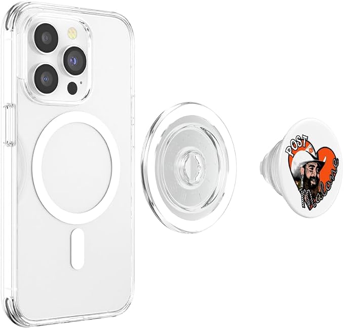 Official Post Malone Heart Photo PopSockets PopGrip for MagSafe