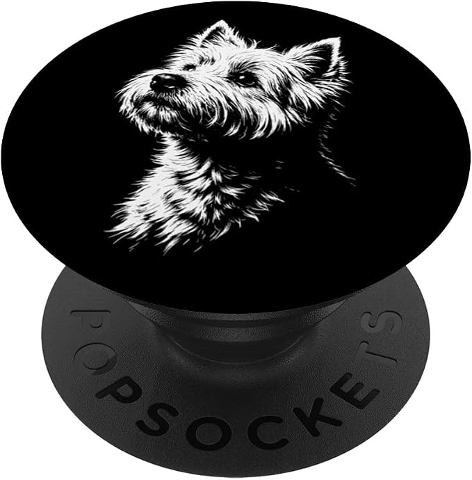West Highland White Terrier Portrait Westie PopSockets PopGrip for MagSafe