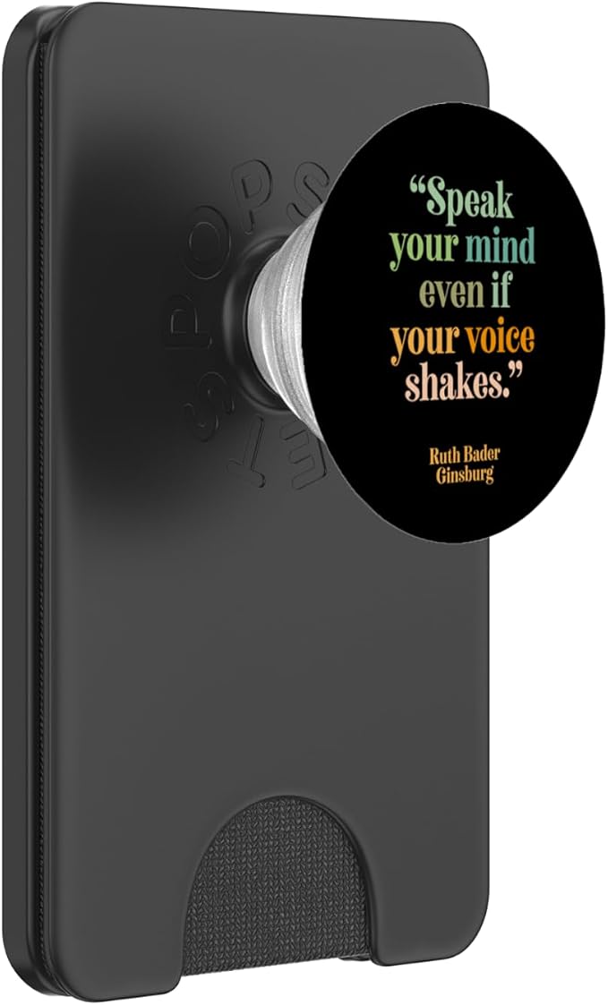 RBG quote encourage self confidence beautiful words Ginsburg PopSockets PopGrip for MagSafe