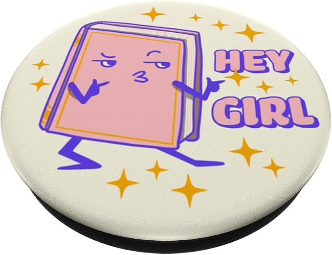 PopSockets Bookish Phone Grip &amp Stand - Hey Girl PopSockets PopWallet for MagSafe
