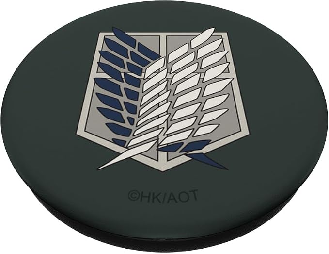 Attack on Titan Survey Corps Emblem Military Green Anime PopSockets PopWallet for MagSafe