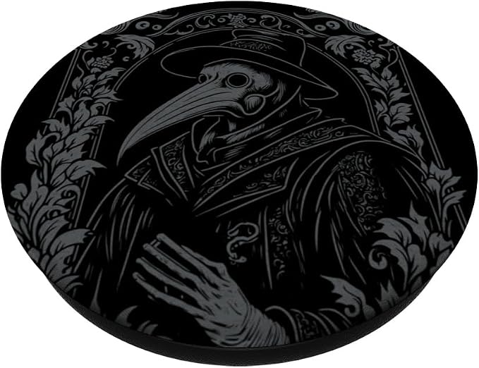 Plague Doctor Occult Gothic Pest Steampunk Black Death PopSockets Adhesive PopGrip