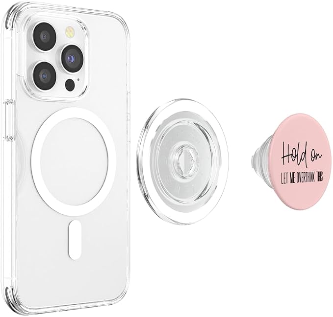 Funny Anxiety Design for Women Hold On Let Me Overthink This PopSockets Adhesive PopGrip