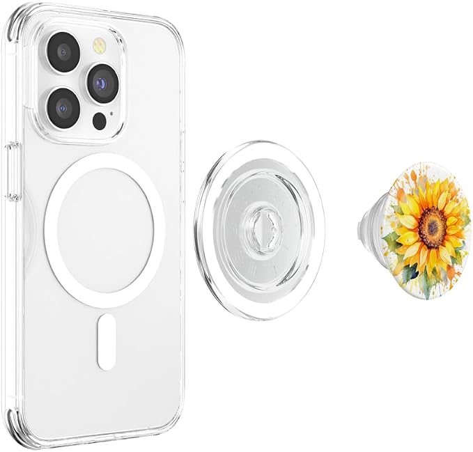 Watercolor Sunflower PopSockets Adhesive PopGrip