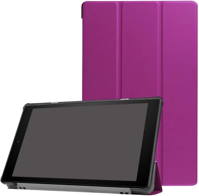 Tablet Cover for Amazon Kindle Fire HD10 7th 9th Generation(2017/2019 Release) Ultra Slim Folio Stand Lightweight Leather Case for Kindle Fire HD 10 7th 9th Gen 10.1 (KST-Dark Blue)