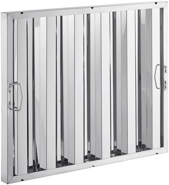 25" x 20" Stainless Steel Commercial Hood Filter – Dishwasher Safe, Welded