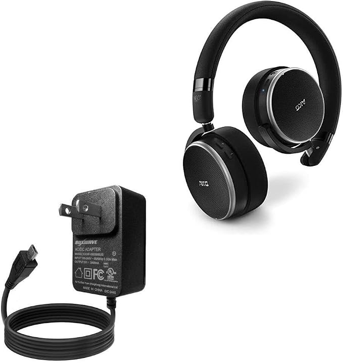BoxWave Charger Compatible with AKG N60NC Wireless - Wall Charger Direct (15W) Rapid Charge Your Device with Built-in 3ft Cable