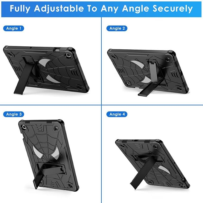 DETUOSI Case for Samsung Galaxy Tab A11+ Plus 11 2025/ A9+ Plus 2023 with Shoulder Strap 3-Layers Hybrid Heavy Duty Full-Body Shockproof4-Angles Viewing Protective Cover