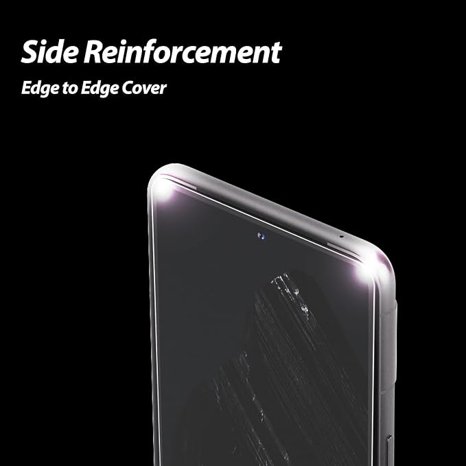 DOME GLASS Whitestone [Perfect Full Coverage] Tempered Glass Screen Protector for Google Pixel 8 Pro with UV lamp [2Pack]