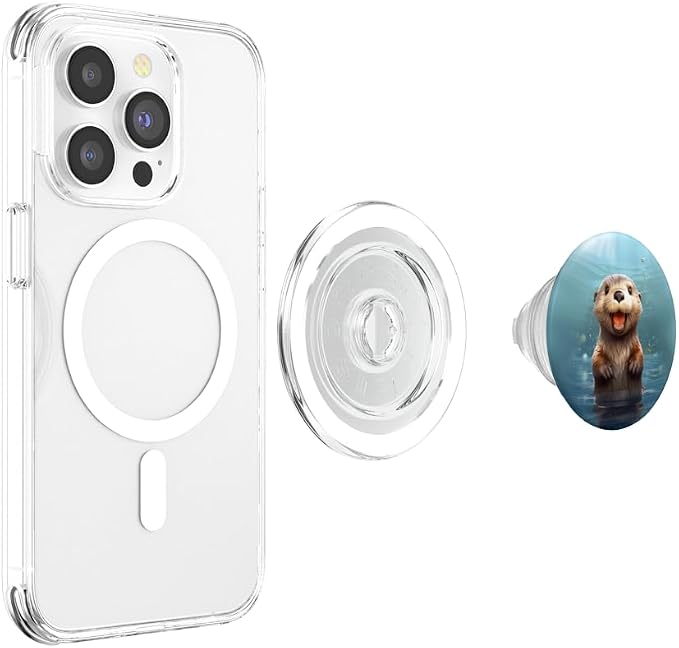 Cute Adorable Sea Otter PopSockets PopGrip for MagSafe