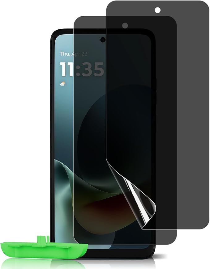 for Motorola Edge 2025 Privacy Screen Protector Flexible TPU | [2 Pack][Scratch-Resistant][Full Coverage] Anti Spy Protective Film Privacy Screen Protector for Motorola Edge 2025