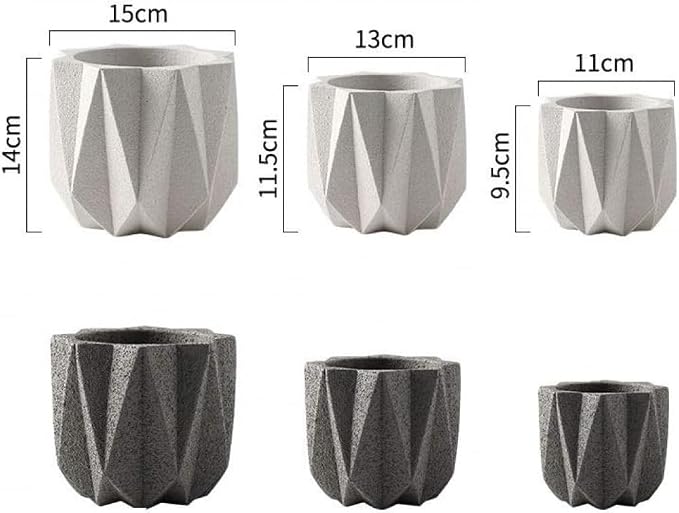 Outdoor Succulent Plantpot Cactus Plant Container Cement Flowerpot Container