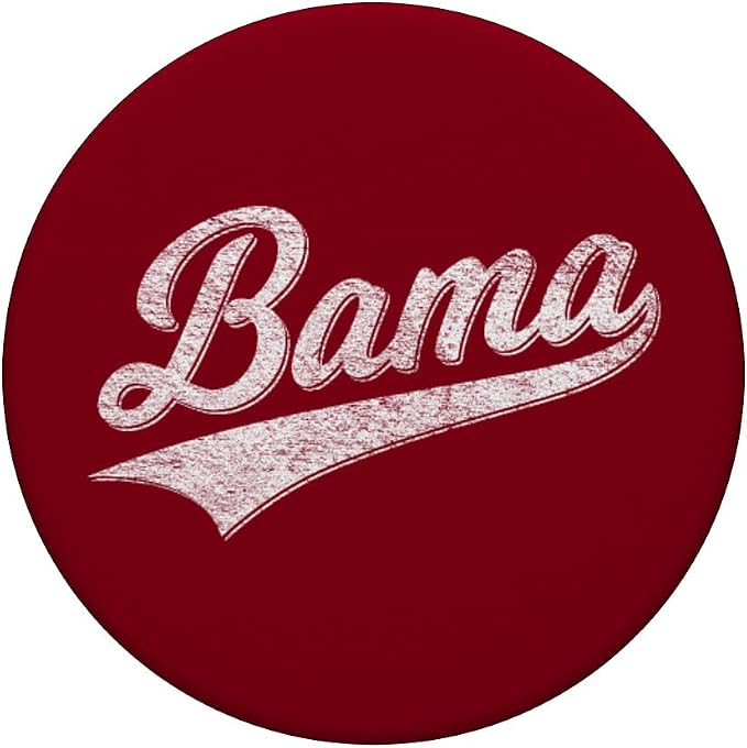 BAMA ALABAMA VARSITY SCRIPT CLASSIC SPORTS JERSEY STYLE PopSockets Adhesive PopGrip