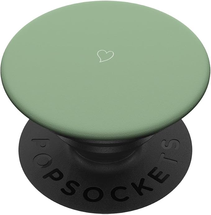 Cute Heart Love Matcha Green PopSockets Adhesive PopGrip