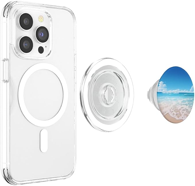 Cute Beach Themed Beach Scene PopSockets PopGrip for MagSafe