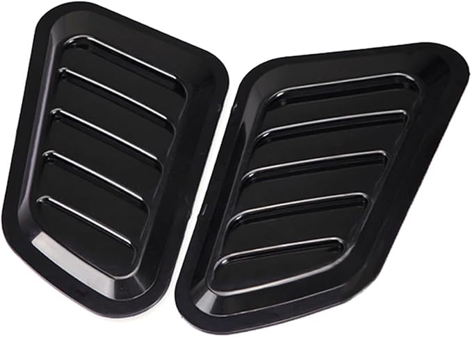 2Pcs ABS Car Air Flow Intake Hood Scoop Vent Bonnet Cover Universal DIY