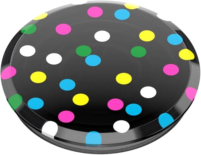 PopSockets Translucent Phone Grip with Expanding Kickstand, PopSockets for Phone, Translucent PopGrip - Black Disco